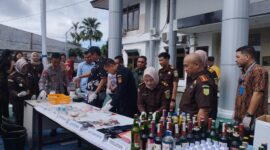 Foto : Pemusnahan Barang Bukti Oleh Kejari Bontang