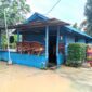 Salah Satu Rumah Warga Yang Terendam Banjir di RT 22, Kelurahan Api-Api.