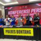Konferensi Pers Polres Bontang Menunjukkan Barang Bukti Penyalahgunaan Narkoba