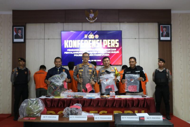 Pupuk Subsidi Diselewengkan, 2,4 Ton Dijual Ilegal: Polres PPU Tahan 4 Pelaku