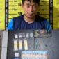 Tersangka pengedar sabu yang berhasil diamankan di Tanjung Laut. (Doc.Humas Polres Bontang)