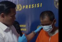 Pelaku pencabulan terhadap anak tirinya. (Doc.istimewa)