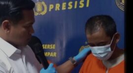 Pelaku pencabulan terhadap anak tirinya. (Doc.istimewa)