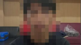 Terduga pelaku asusila terhadap gadis di bawah umur. (Doc. Humas Polres Bontang)