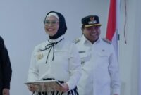 Wali Kota Bontang, Neni Moerniaeni dan Wakil Wali Kota Bontang, Agus Haris. (Doc.istimewa)