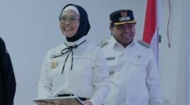 Wali Kota Bontang, Neni Moerniaeni dan Wakil Wali Kota Bontang, Agus Haris. (Doc.istimewa)