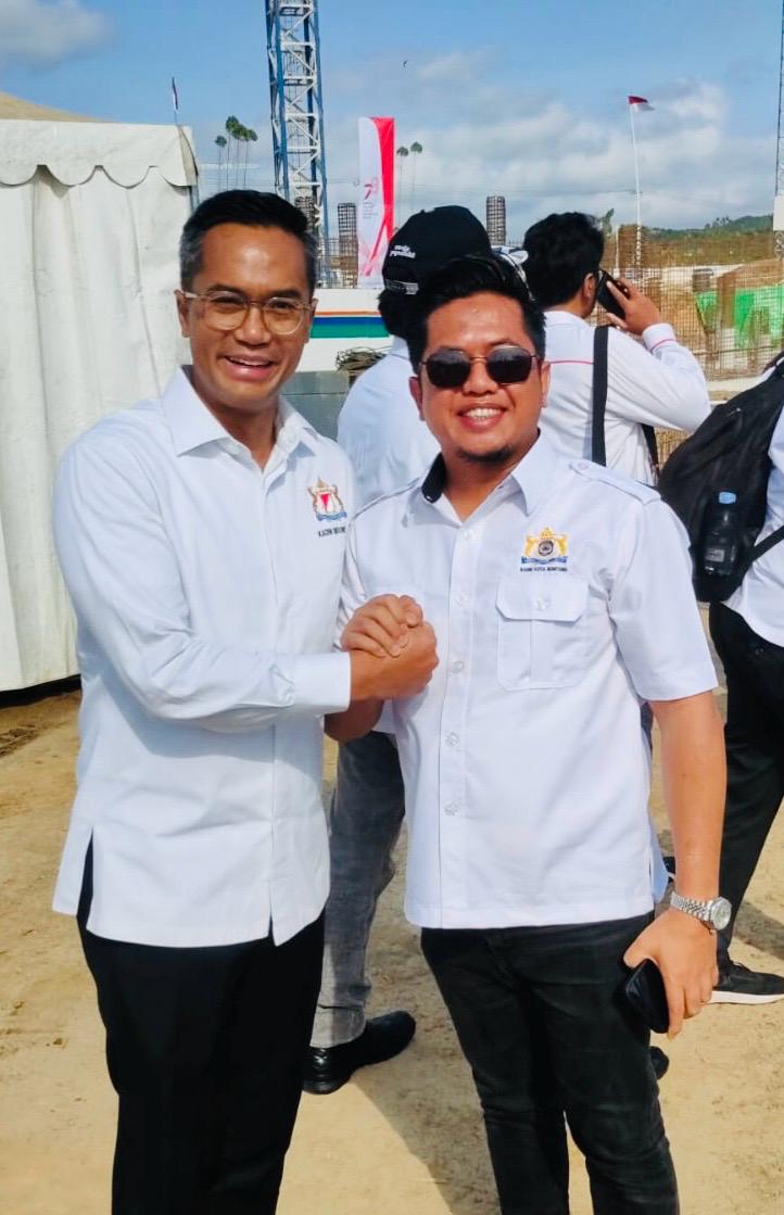 Foto : Amriadi (Kanan) Ketua Kadin Kota Bontang
