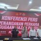 Konferensi pers Polres Bontang terkait dugaan ijazah palsu Ketua DPRD Bontang. (Dok. Yu)