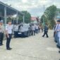 Kepala Dishub Samarinda, Hotmarulitua Manalu, usai melakukan pemantauan langsung di SMAN 8 Kota Samarinda.(dok. Iknnews.co/Rara)