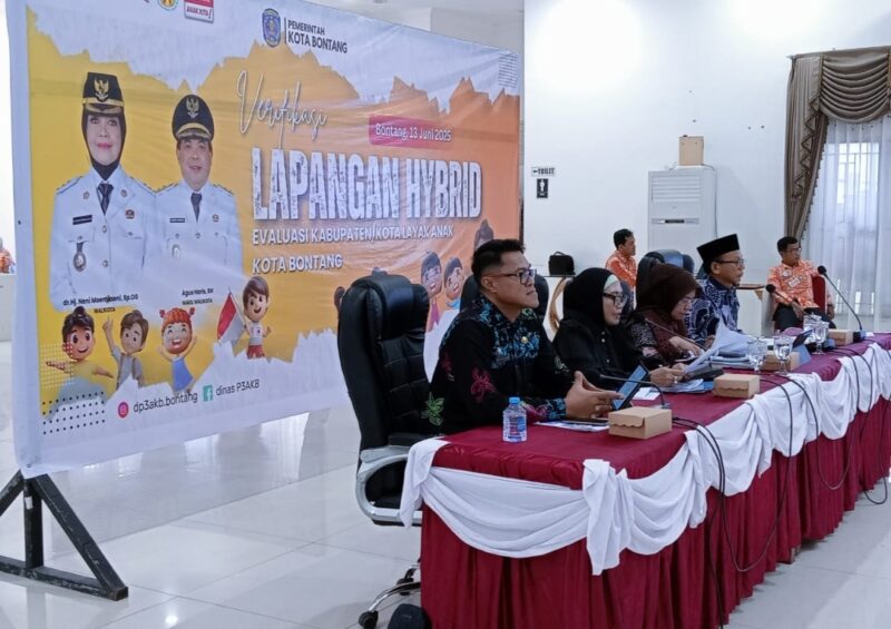 Kota Layak Anak (KLA) melalui pelaksanaan Verifikasi Lapangan Hybrid (VLH) Evaluasi KLA Tahun 2025. (Dok. Iknnews.co/Nurlinda)
