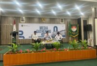 Teks foto: Kegiatan Media Gathering Kanwil Kemenag Kaltim, di aula Kerukunan, Selasa (24/6/2025).